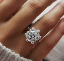 New silver snowflake cluster