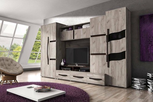 Wall unit san grey oak - ',
