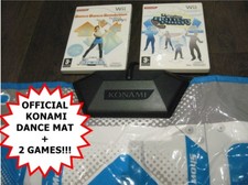 Nintendo Wii Dance MAT + 2 Games HOTTEST Party DANCE STAGE 1 +DANCE REVOLUTION 2