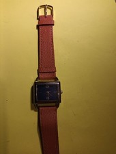 LADIES M&S QUARTZ WATCH WITH LEATHER STRAP