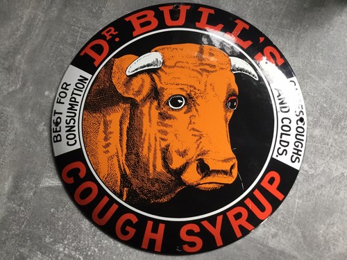 Bull cough syrup enamel - cough,