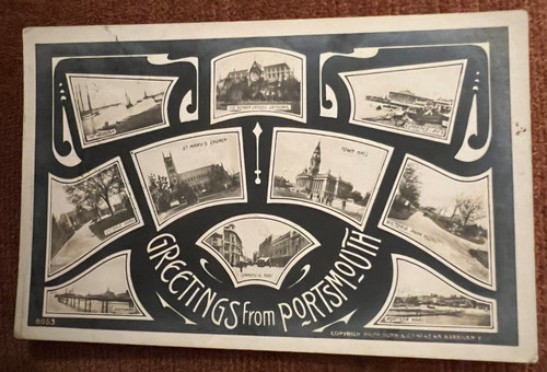 Antique postcard portsmouth - postcard,