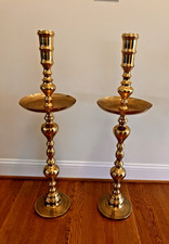 Vtg Moroccan Brass Floor