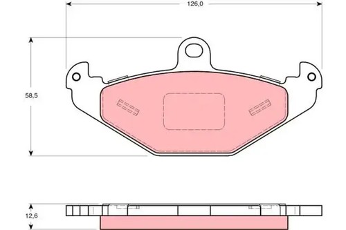 Brake pads gdb1494 trw for - brake,