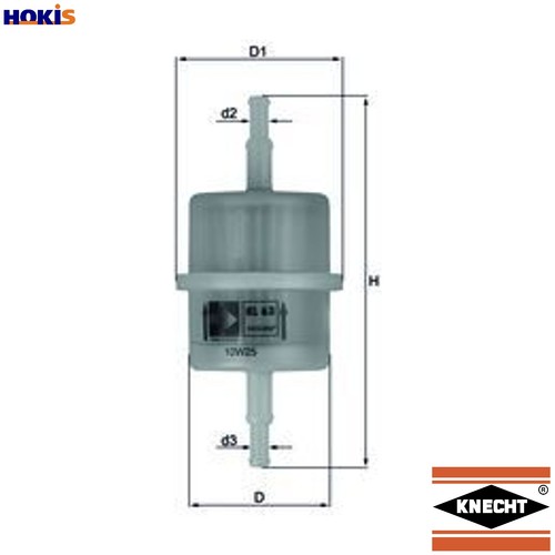 Fuel filter of - fuel, 63