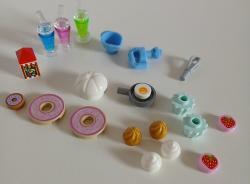 Lego food with chef - food,, hat