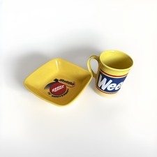Weetabix Vintage Yellow cup and bowl set 70th Anniversary bowl and mug (2002)