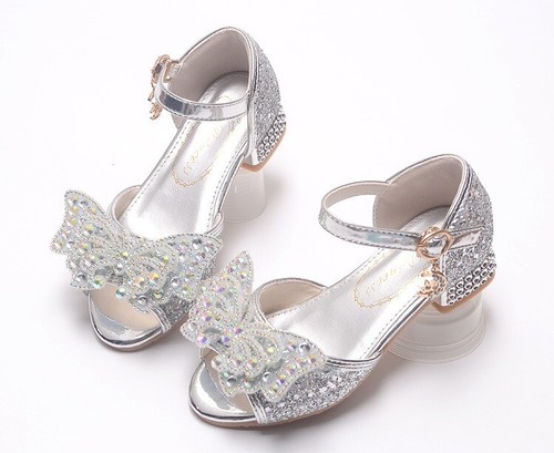 Girls diamante shoes wedding - diamante,