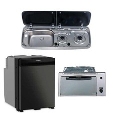 Dometic NRX50 Fridge, Smev 555 Grill, 9222 Hob & Sink (Sink on Left) Bundle