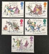 GB 1993 Christmas Carol: Charles Dickens set SG 1790-1794 MNH mint *COMBINED P&P