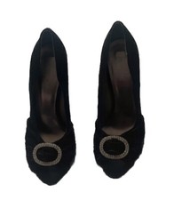 Rhinestone Shoes With Silver