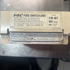 GEC FUSED SWITCH UNIT 100AMP 415v