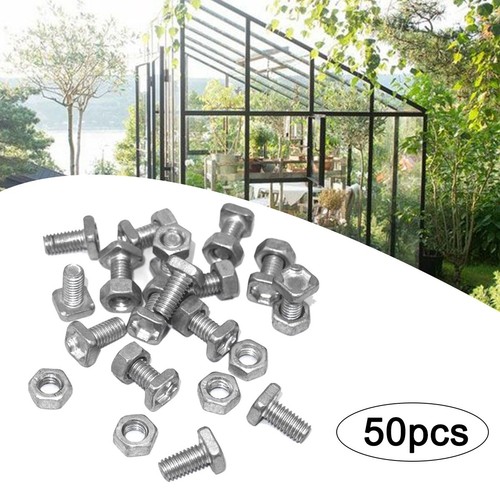 50x greenhouse bolts nuts - 50x,
