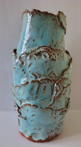 Textured ocean themed blue - themed,
