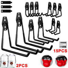 15X Storage Hooks Utility Double Wall Mount Garage Organization Tools Heavy Duty
