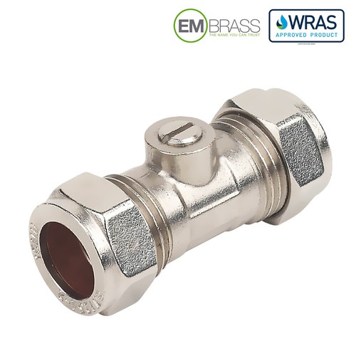 15mm isolation valve chrome - isolation,
