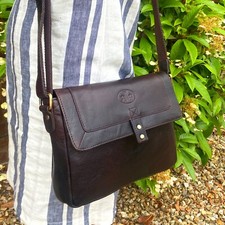Rowallan Brown Leather Handbag, Shoulder Bag, Cross Body Bag