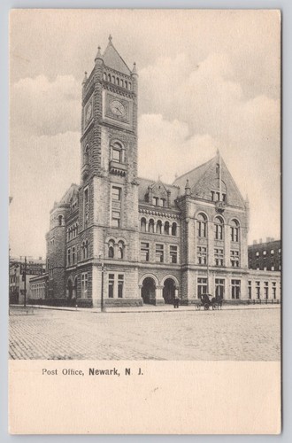 Newark post office clock - post,