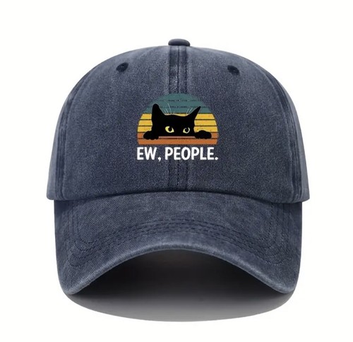 Cat people graphic - "ew,, people."