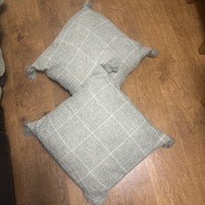 2 sage Green Next Cushions