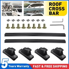 Fits For Honda Crv Cr-V 2013-2019 2x Roof Rack Cross Bars Rails Alu Black Set