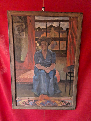Original oil art - , framed