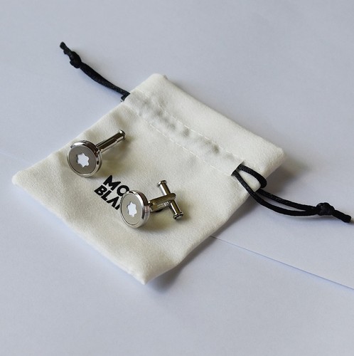 Montblanc round cufflinks made - montblanc,
