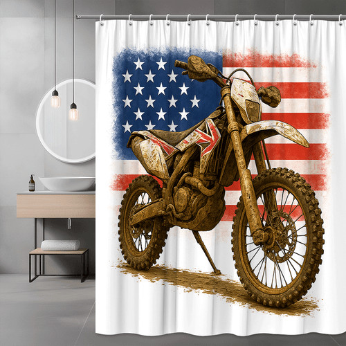 Union jack motorcycle shower - union,