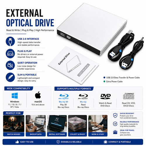 Slim external usb3 blu ray - usb3.0, blu-ray