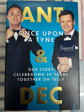 ANT AND DEC - DOUBLE HAND SIGNED - ONCE UPON A TYNE - NEW HARDBACK - 1ST PRINT