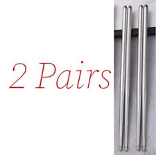 2 Pairs Stainless Steel Reusable Traditional Chinese Korean Chopsticks UK