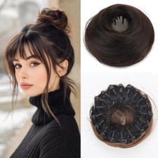 Synthetic Clip In Messy Hair Bun Extensions Donut Hair Bun Updo Hairpieces UK