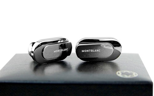 Montblanc silver cufflinks - st.silver,