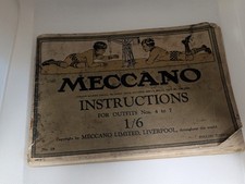 Vintage Meccano Instructions For Outfits Nos. 4 To 7 (S2)