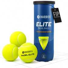 Raquex Padel Balls Tube of 3 - Elite, Two Pressure Options, Padel Tennis Balls