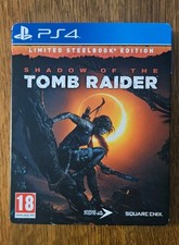 PS4 -Shadow Of The Tomb Raider - Very Good Condition - Steelbook