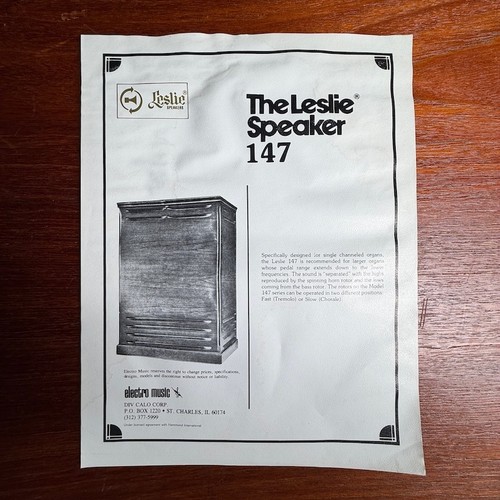 Vintage leslie speakers - vintage,
