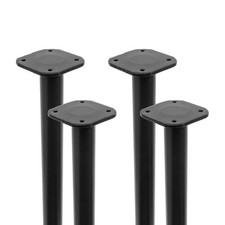4x Round Steel Metal Legs