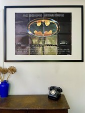 BATMAN Advance Teaser Vintage Original 1989 Movie Poster UK Quad Jack Nicholson