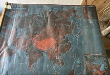 Vintage French School Map Double Sided