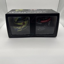 New In Box 1/5 Scale F 1 Helmets 2022 AMG Mercedes Lewis Hamilton George Russell