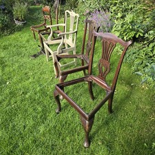 Antique Mahogany Georgian Dining Chairs For Restoration Project.
