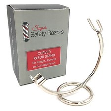  Curved Chrome Razor Stand for