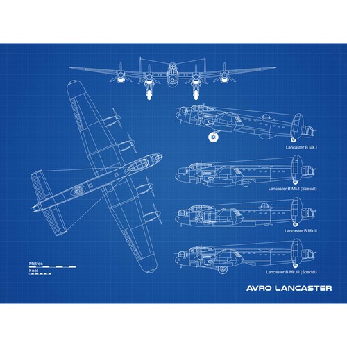 Avro lancaster bomber aircraft - avro,