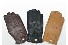 Driving Gloves Leather VINTAGE TRADITIONAL Soft CLASSIC SLIM FIT LOOK CHAUFFEUR 
