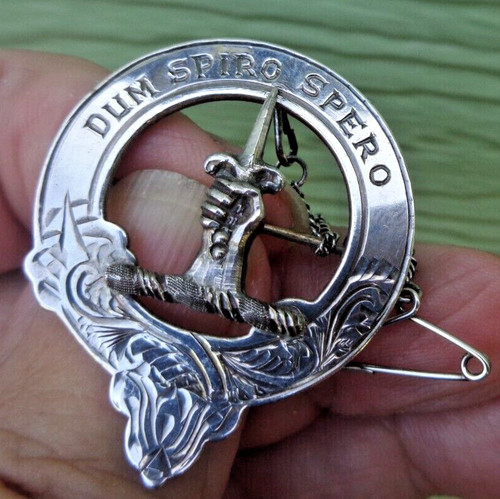 Scottish stg silver brooch - scottish,