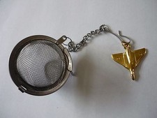 Plated Vulcan Bomber Tea Ball