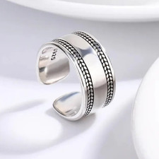 Chunky silver thumb - silver, ring