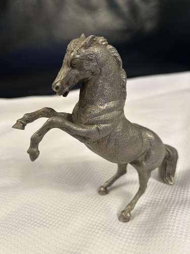 Vintage brass large horse - vintage,