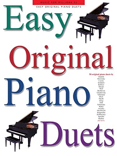 Easy original piano duets - original, book